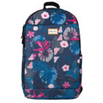 Klassischer Damen Rucksack aus Polyester mit Blumenmuster – Rovicky