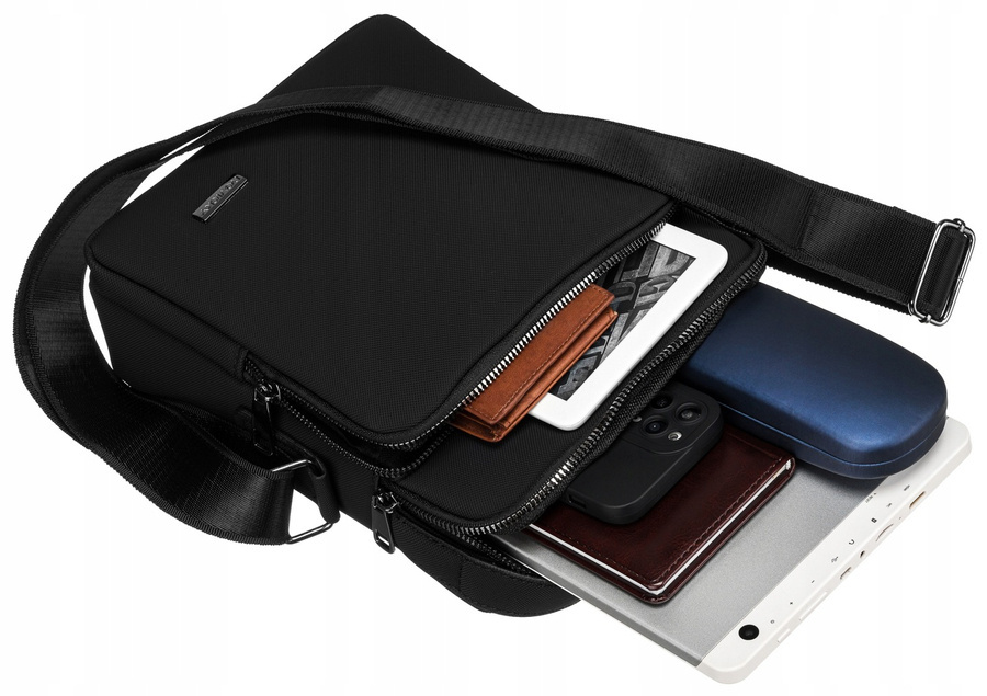 Geräumige, handliche Herren Tasche aus Polyester – Rovicky – Bild 9