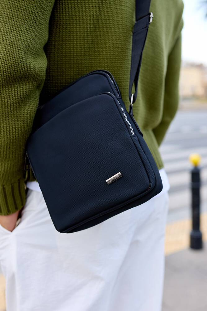 Geräumige, handliche Herren Tasche aus Polyester – Rovicky – Bild 8