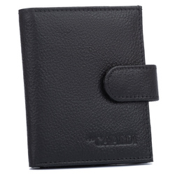 Kartenetui aus Leder mit Druckknopf und RFID-Schutz – 4U Cavaldi