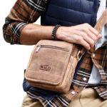 Herren-Ledertasche mit Taschen - Always Wild