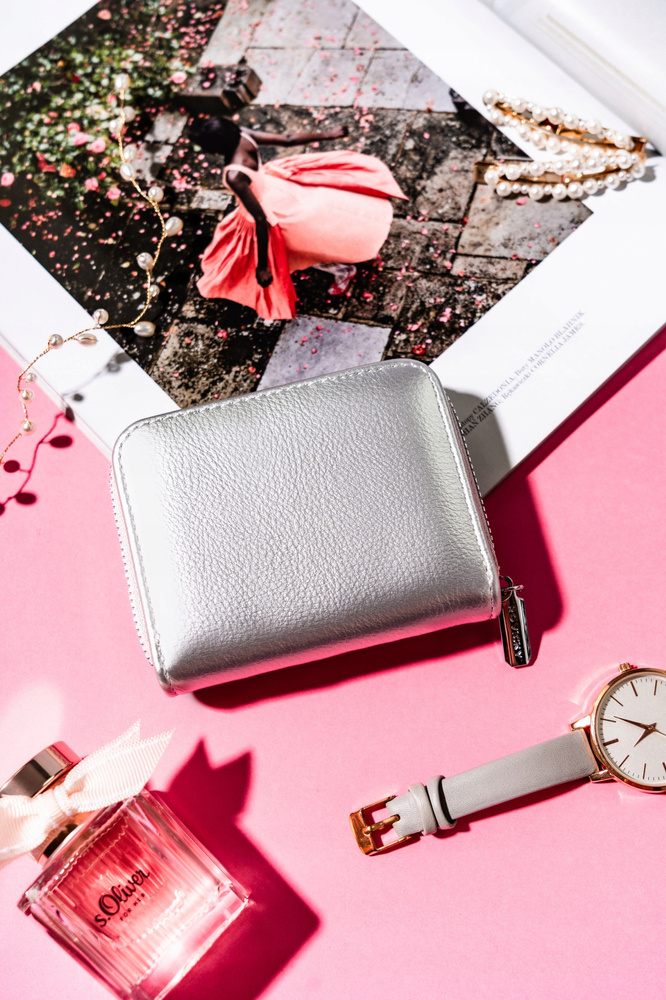 Elegante Damen Geldbörse klein mit Reißverschluss – Rovicky – Bild 3