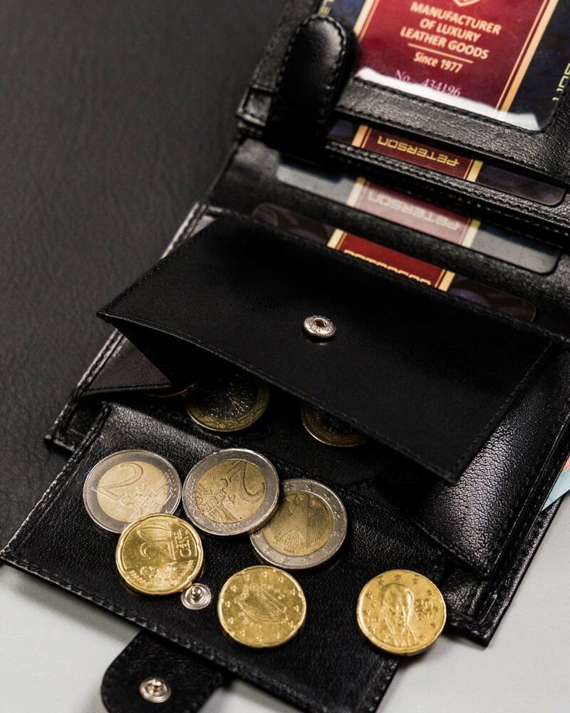 Große Herren Geldbörse mit Druckknopf aus echtem Leder – Peterson – Bild 10