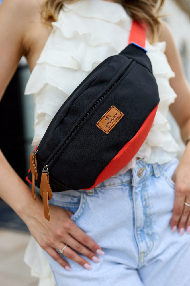 Damen Gürteltasche aus strapazierfähigem Polyester – Rovicky – Bild 2