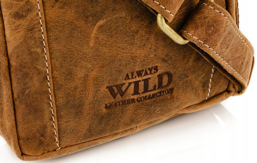 Herren Ledertasche mit langem Schulterriemen – Always Wild – Bild 4