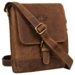 Herren-Umhängertasche aus Leder mit verstellbarem Gürtel - Always Wild