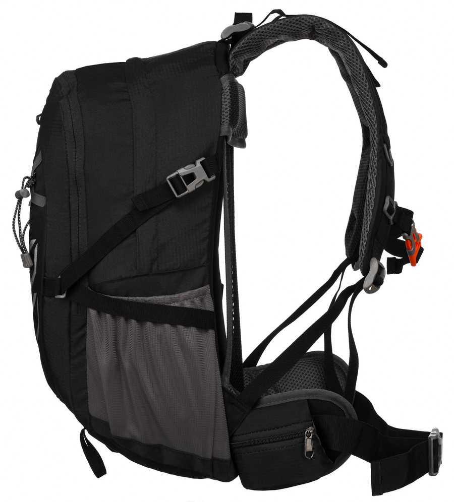 Schwarzer Adventure Trekkingrucksack mit Regenschutz – Peterson – Bild 11