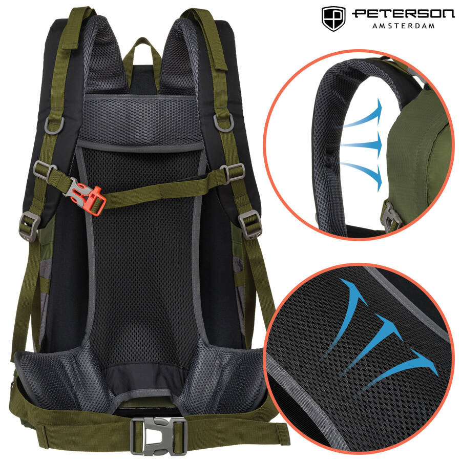 Grüner Adventure Rucksack mit Notfallpfeife – Peterson – Bild 9