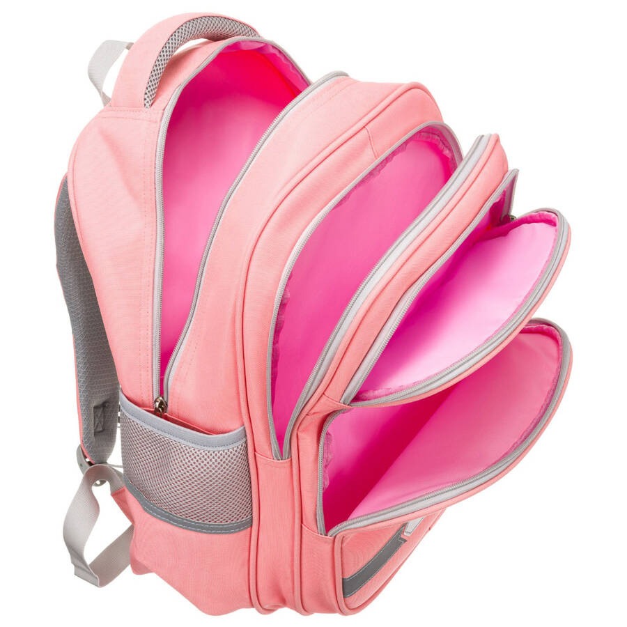 Rosa Schulrucksack aus atmungsaktivem Polyester – Peterson – Bild 12