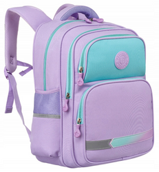 Violetter Schulrucksack mit verstellbaren Trägern – Peterson