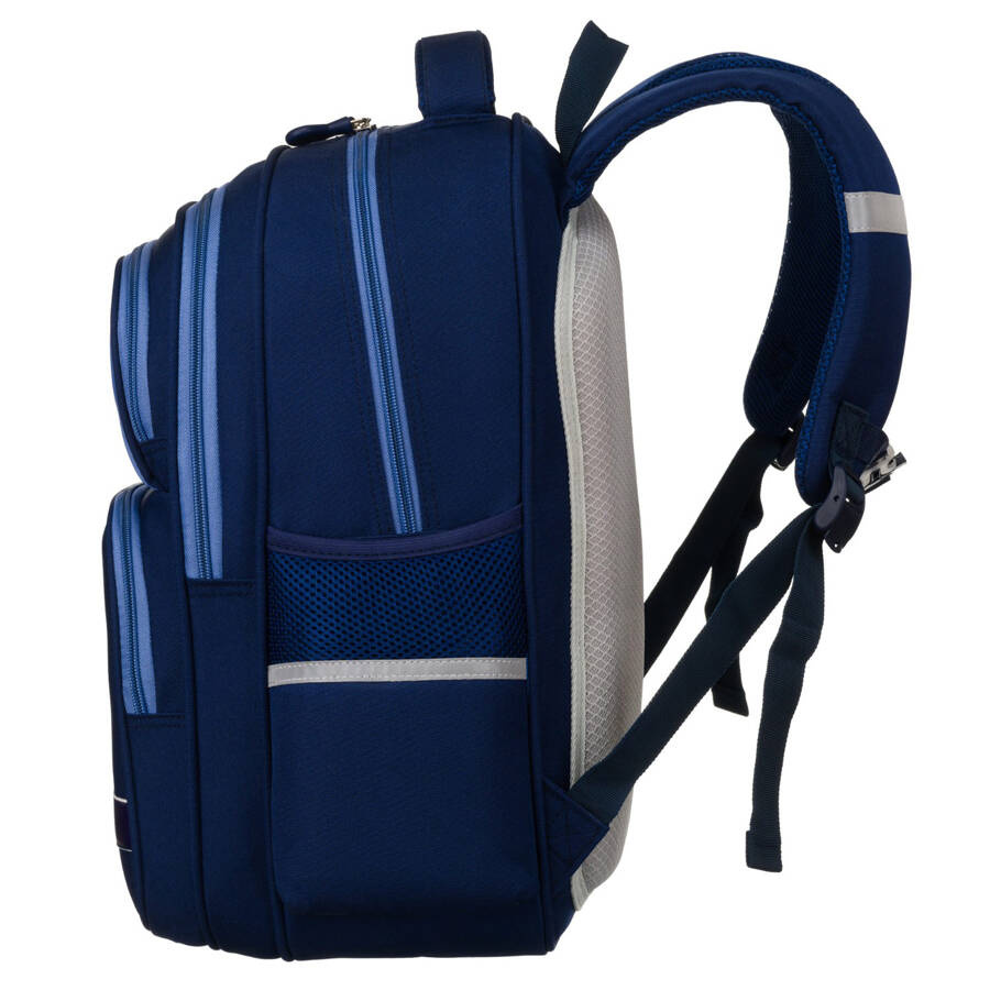 Zweikammeriger, marineblauer Stadtrucksack mit Außentaschen - Peterson – Bild 6
