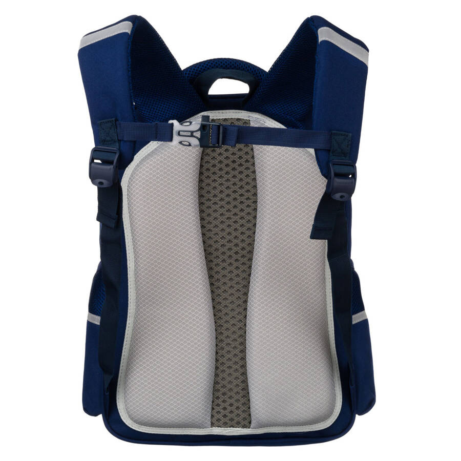 Zweikammeriger, marineblauer Stadtrucksack mit Außentaschen - Peterson – Bild 10