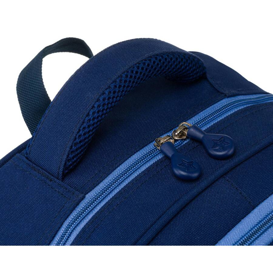 Zweikammeriger, marineblauer Stadtrucksack mit Außentaschen - Peterson – Bild 9