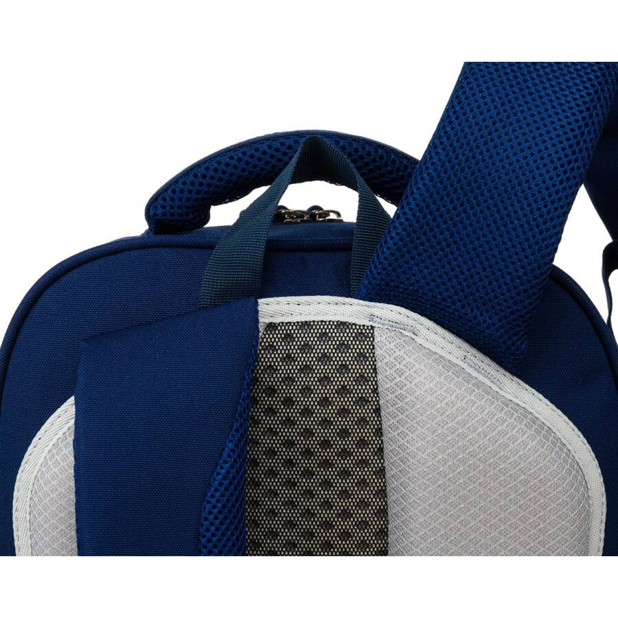 Zweikammeriger, marineblauer Stadtrucksack mit Außentaschen - Peterson – Bild 12