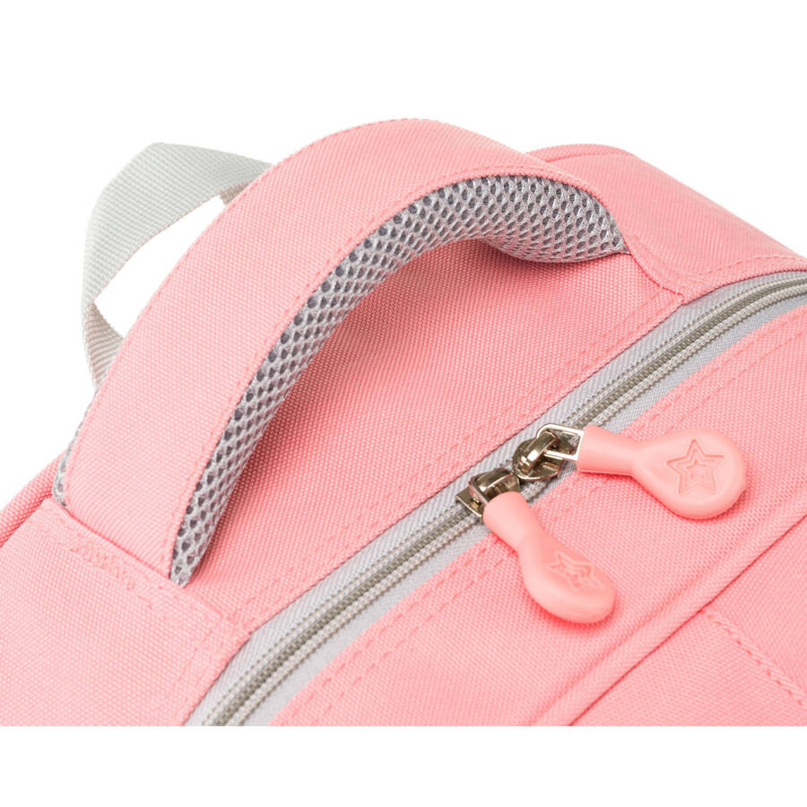 Rosa Schulrucksack aus atmungsaktivem Polyester mit Brustgurt – Peterson – Bild 6