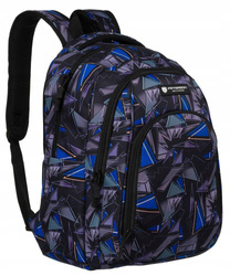 Großer, bunter Schulrucksack aus Polyester mit USB-Anschluss – Peterson