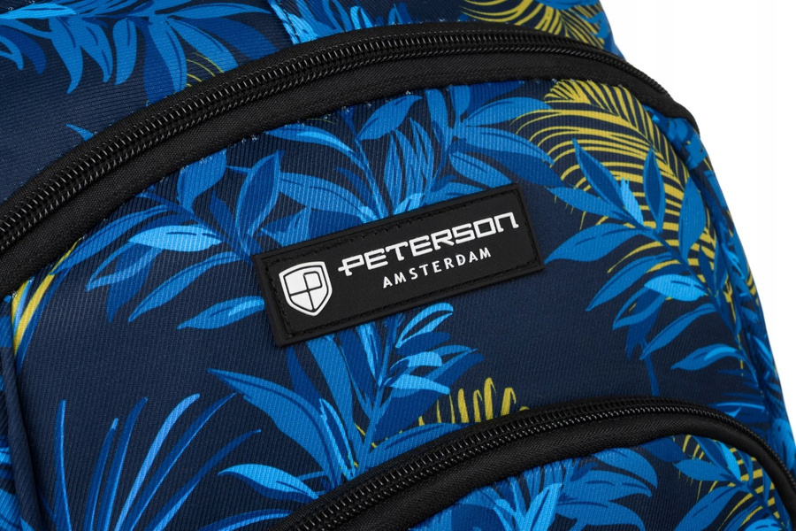 Geräumiger, zweifach unterteilter Rucksack aus Polyester in Dunkelblau – Peterson – Bild 6
