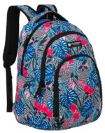 Bequemer Schulrucksack mit Muster und verstellbaren Trägern – Peterson