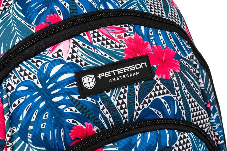Bequemer Schulrucksack mit Muster und verstellbaren Trägern – Peterson – Bild 6