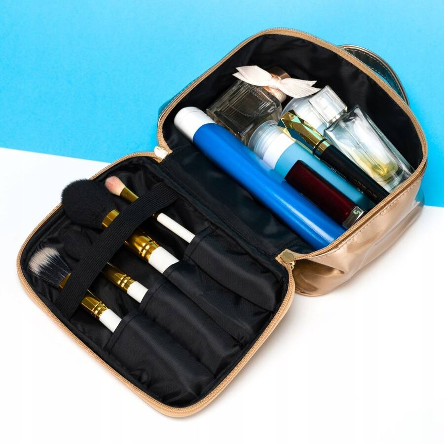 Reiseorganizer in Gold mit Tragegriff – Peterson – Bild 6