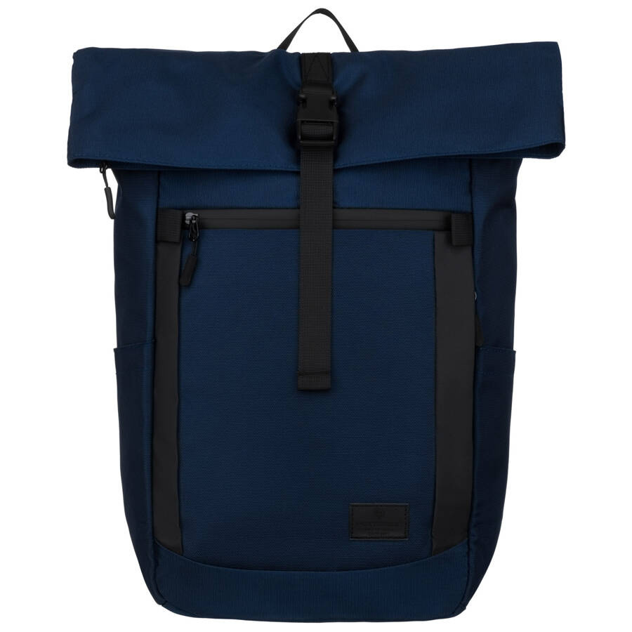 Großer, dunkelblauer City-Rucksack aus Polyester mit Laptopfach – Peterson – Bild 2