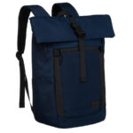 Großer, dunkelblauer City-Rucksack aus Polyester mit Laptopfach – Peterson