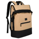 Städtischer Rolltop-Rucksack mit Außentasche und Reißverschluss – Peterson