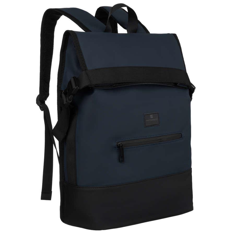 Dunkelblauer Sport-Rucksack mit atmungsaktivem Rückenmaterial – Peterson