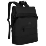 Wasserabweisender Rucksack in Schwarz mit Schnallenverschluss – Peterson