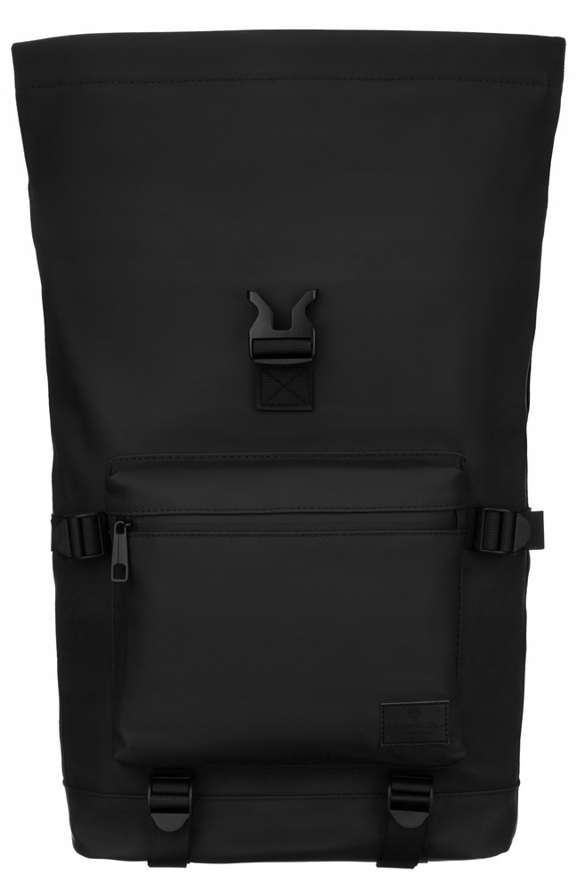 Großer City-Rucksack aus wasserabweisendem Material in Schwarz – Peterson – Bild 4