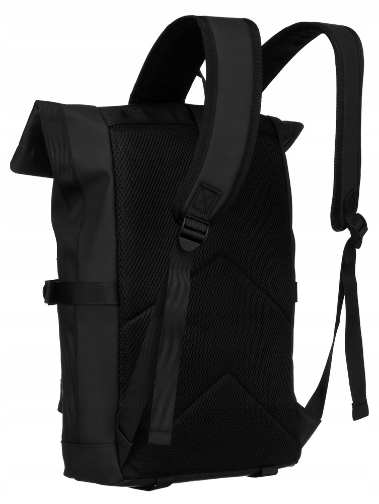 Großer City-Rucksack aus wasserabweisendem Material in Schwarz – Peterson – Bild 5