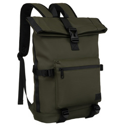 Geräumiger, wasserabweisender Sport-Rucksack in Grün mit Außentasche – Peterson