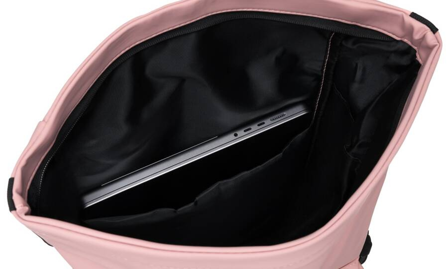 Rosa Sport-Rolltop-Rucksack mit Schnalle und Reißverschluss – Peterson – Bild 9