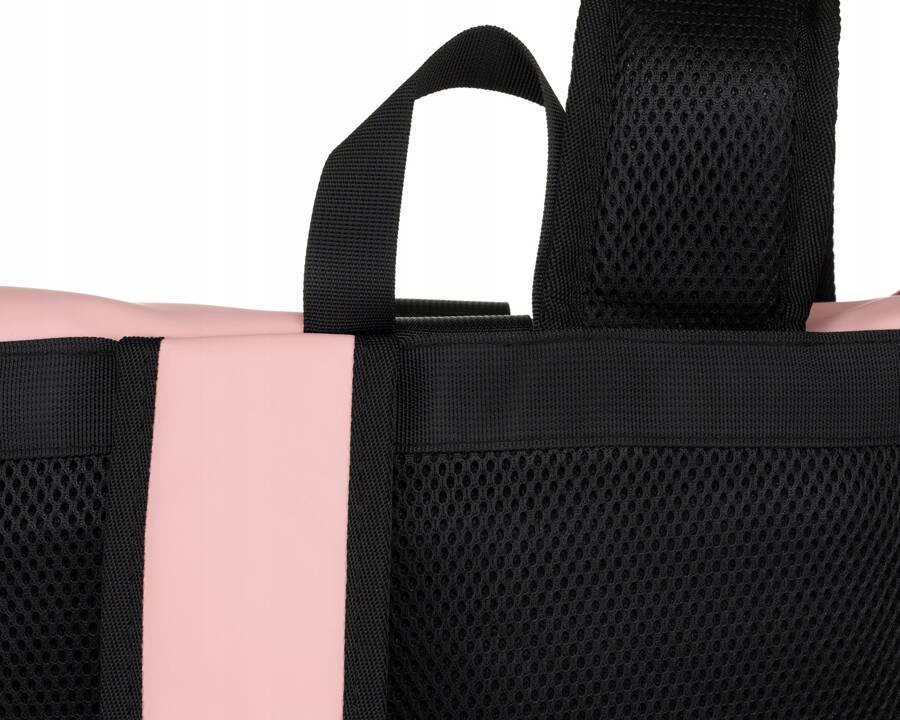 Rosa Sport-Rolltop-Rucksack mit Schnalle und Reißverschluss – Peterson – Bild 7