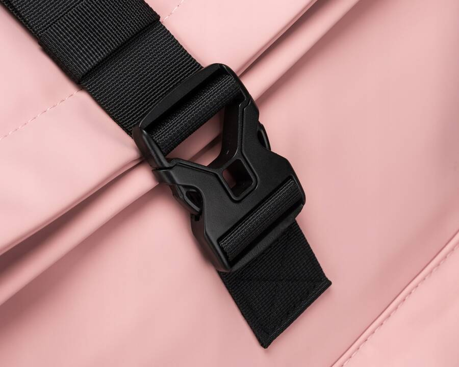 Rosa Sport-Rolltop-Rucksack mit Schnalle und Reißverschluss – Peterson – Bild 12