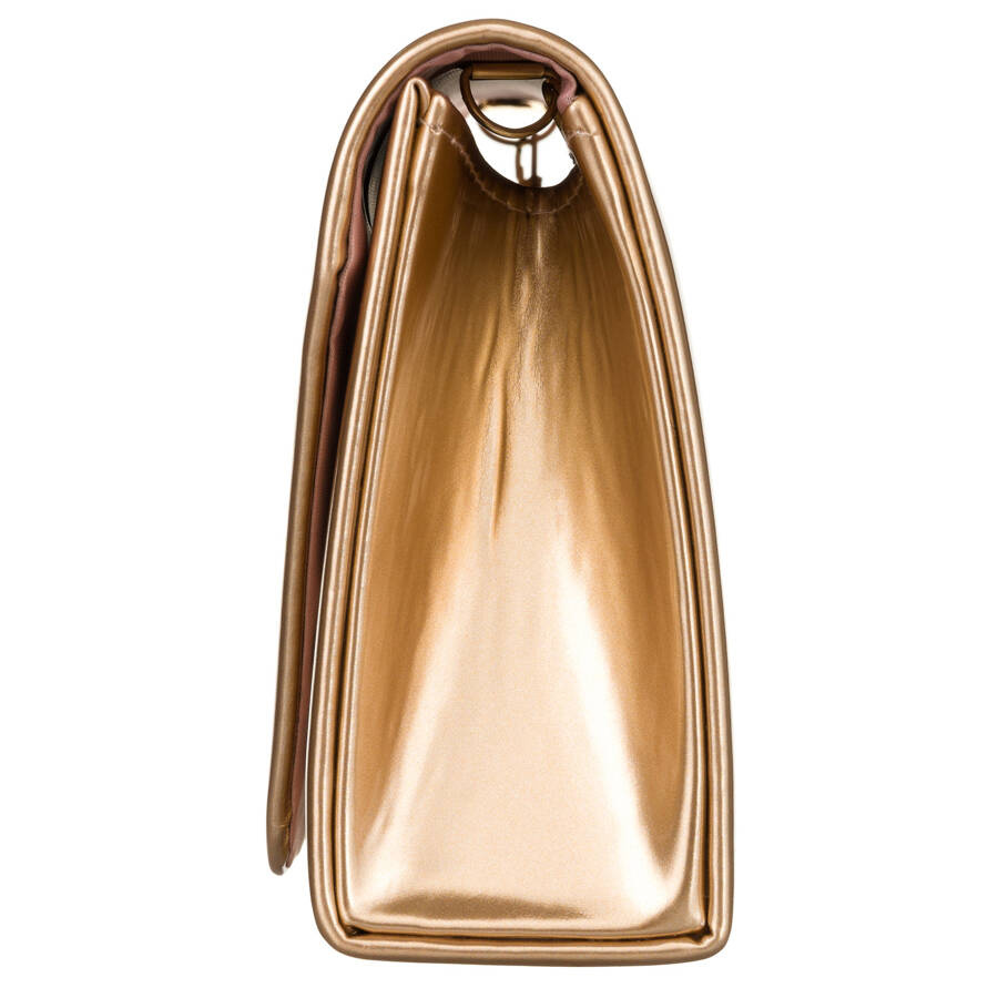 Klassische Damen Clutch in Gold mit Kette – Rovicky – Bild 5