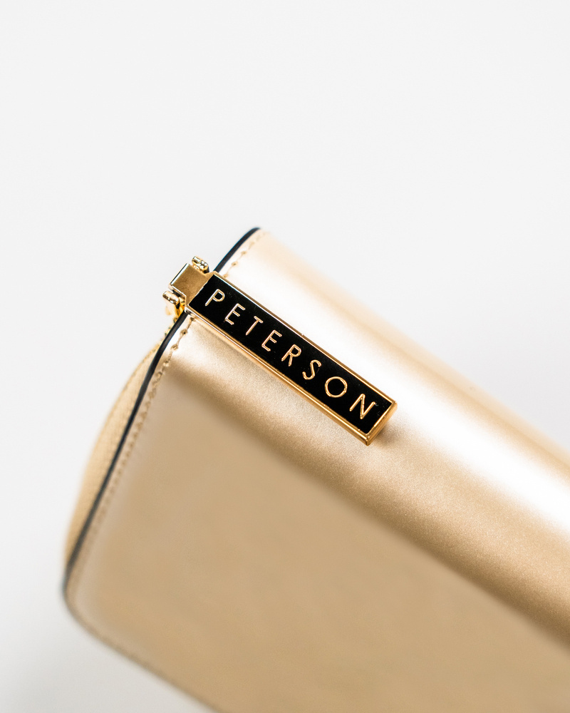 Kleine Damen Geldbörse in Beige mit Reißverschluss und Druckknopf – Peterson – Bild 11
