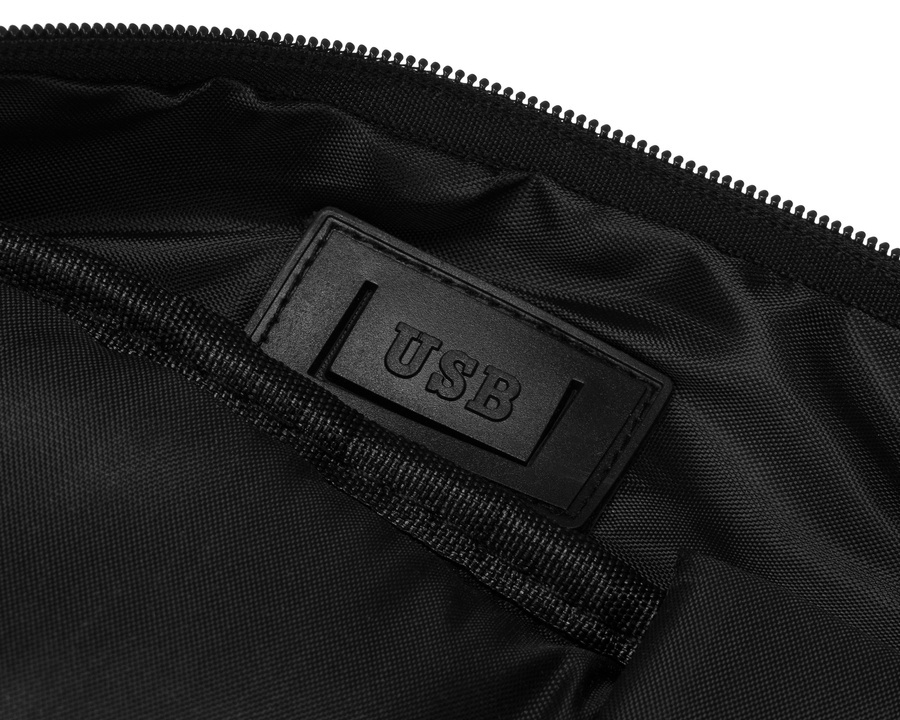 Zweifach unterteilter Laptop-Rucksack 15” in Grau – Peterson – Bild 12