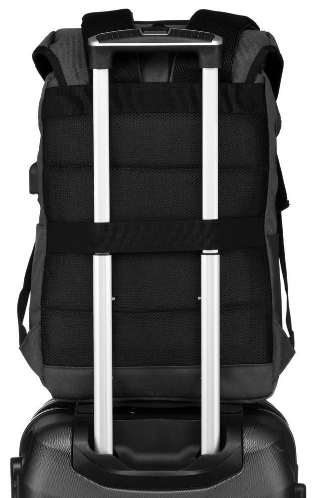 Zweifach unterteilter Laptop-Rucksack 15” in Grau – Peterson – Bild 15