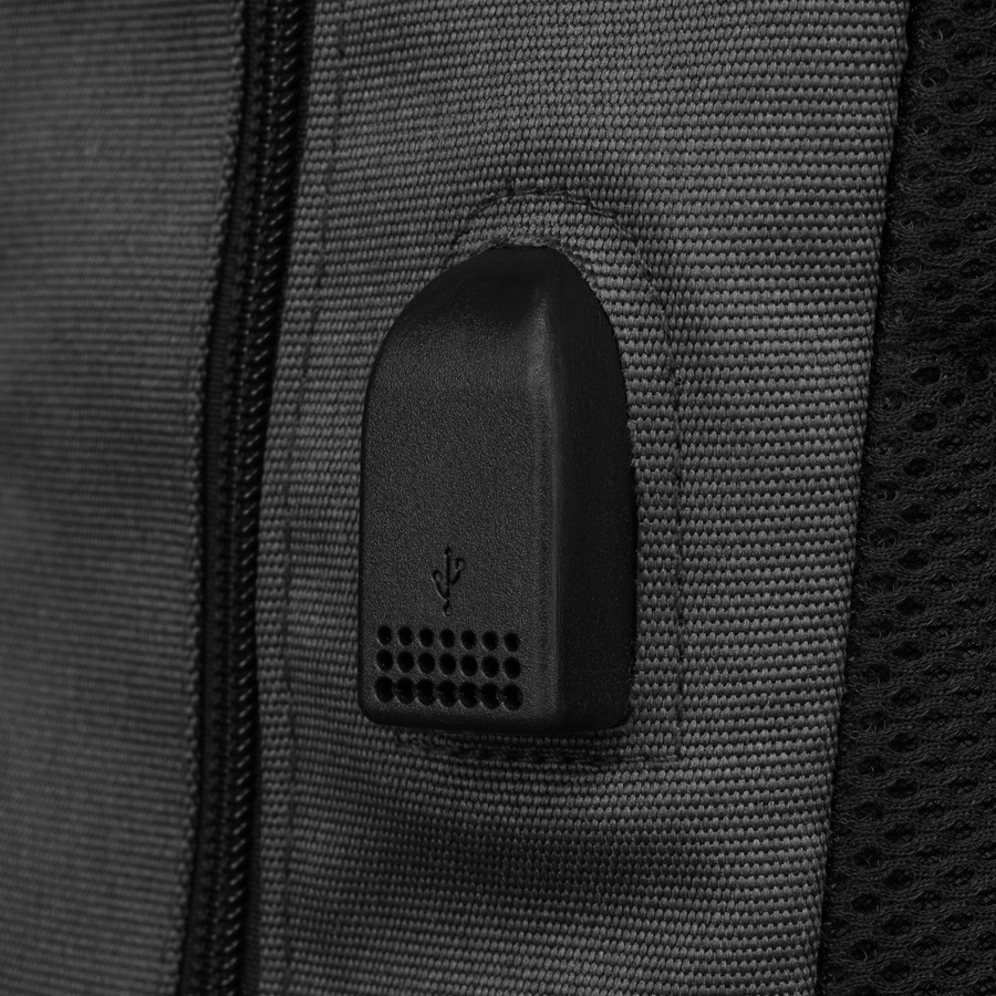 Zweifach unterteilter Laptop-Rucksack 15” in Grau – Peterson – Bild 10