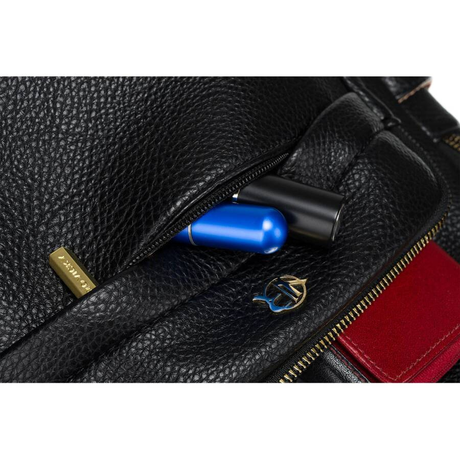Damen-Rucksack mit Taschen in Schwarz – Rovicky – Bild 12