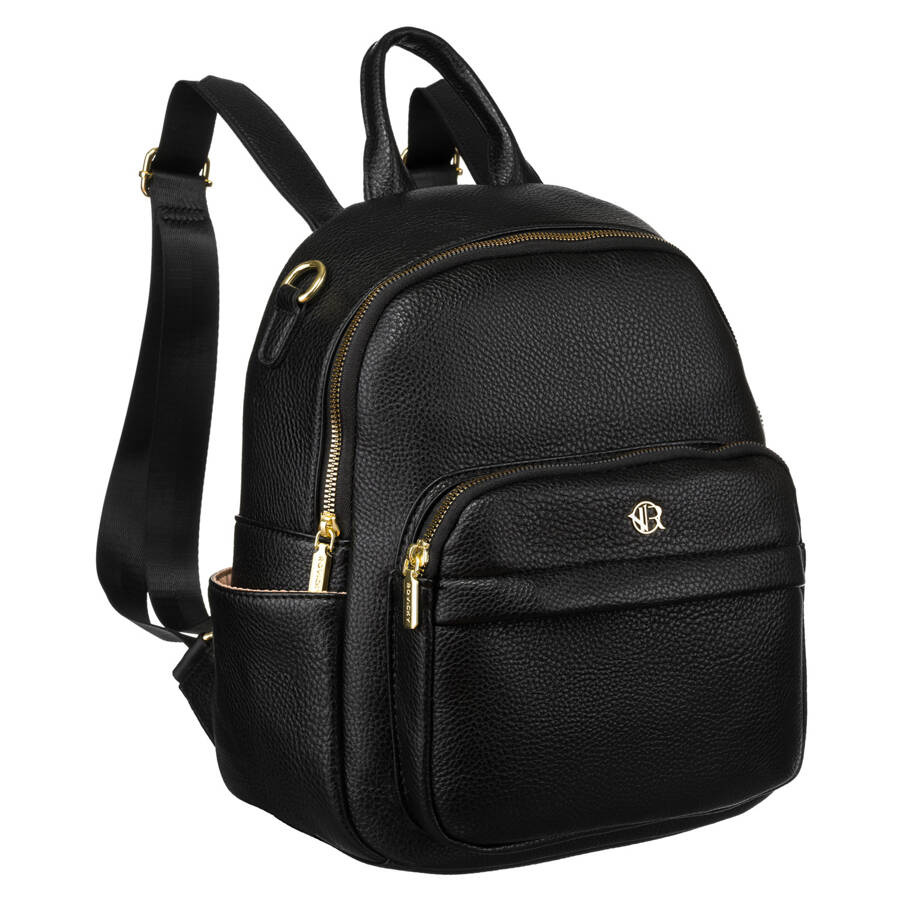 Damen-Rucksack mit Taschen in Schwarz – Rovicky