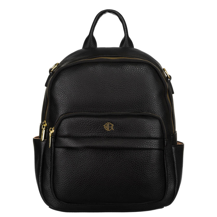 Damen-Rucksack mit Taschen in Schwarz – Rovicky – Bild 3