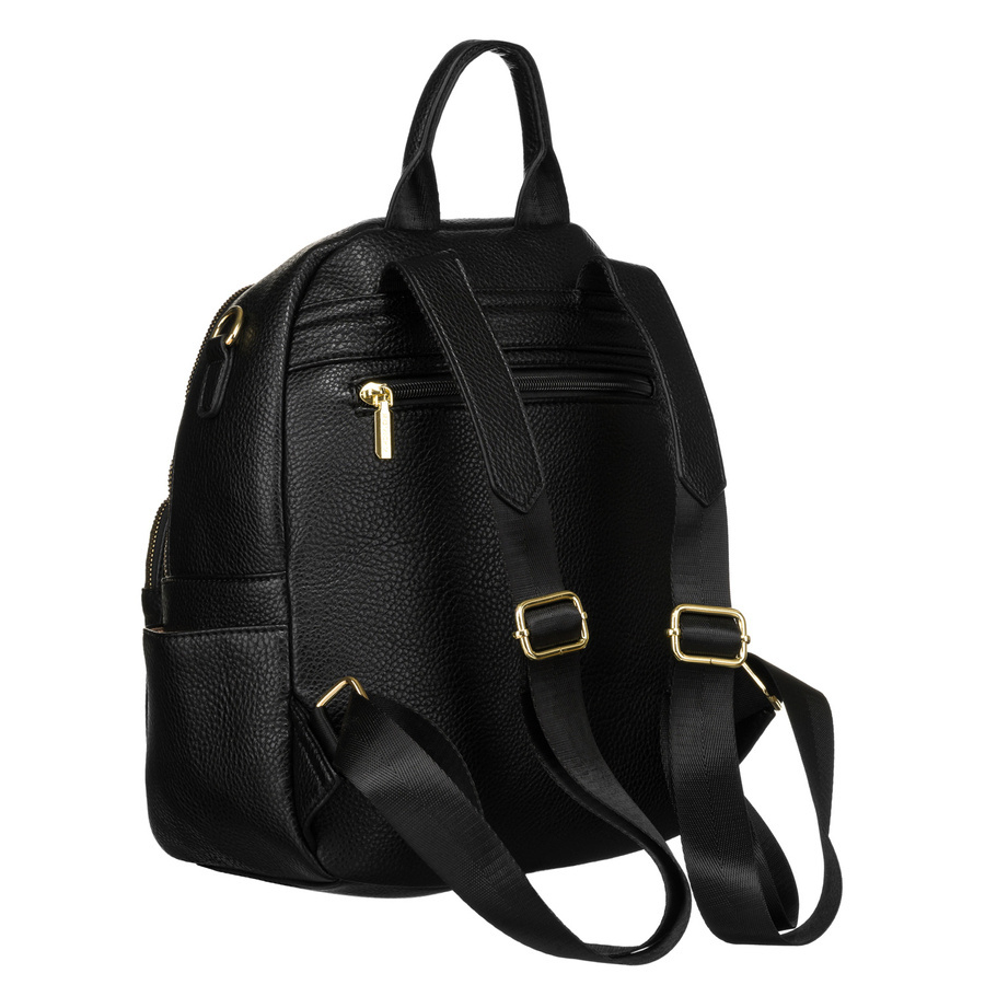 Damen-Rucksack mit Taschen in Schwarz – Rovicky – Bild 6
