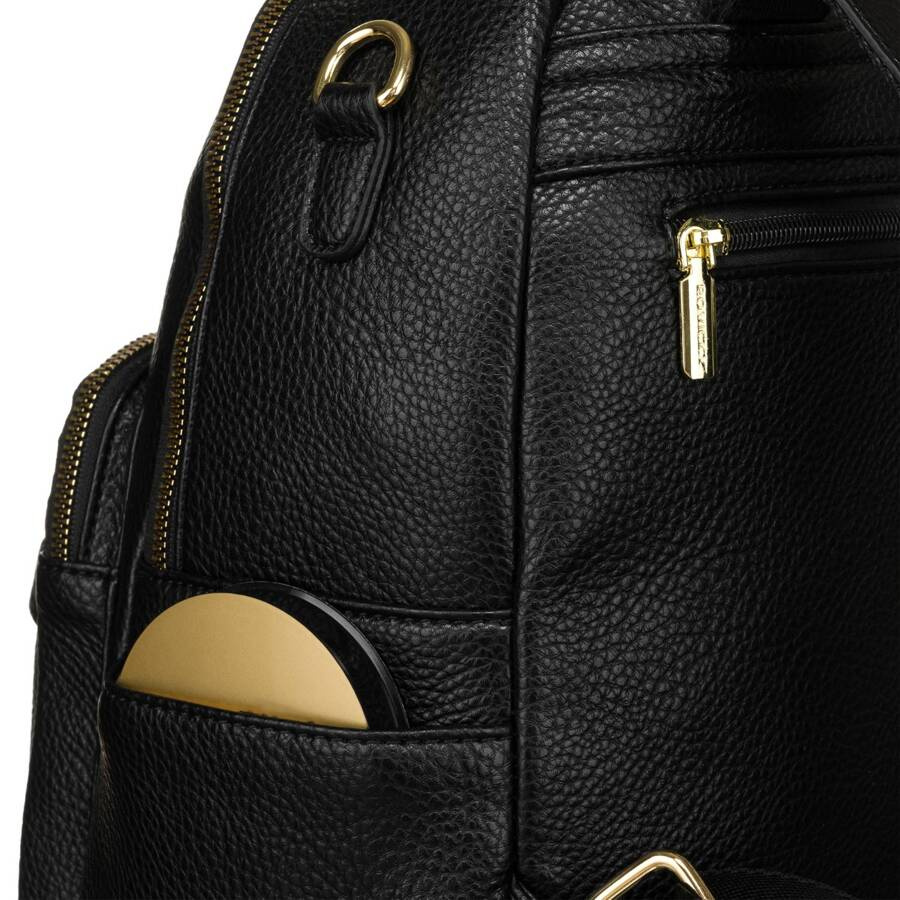 Damen-Rucksack mit Taschen in Schwarz – Rovicky – Bild 7