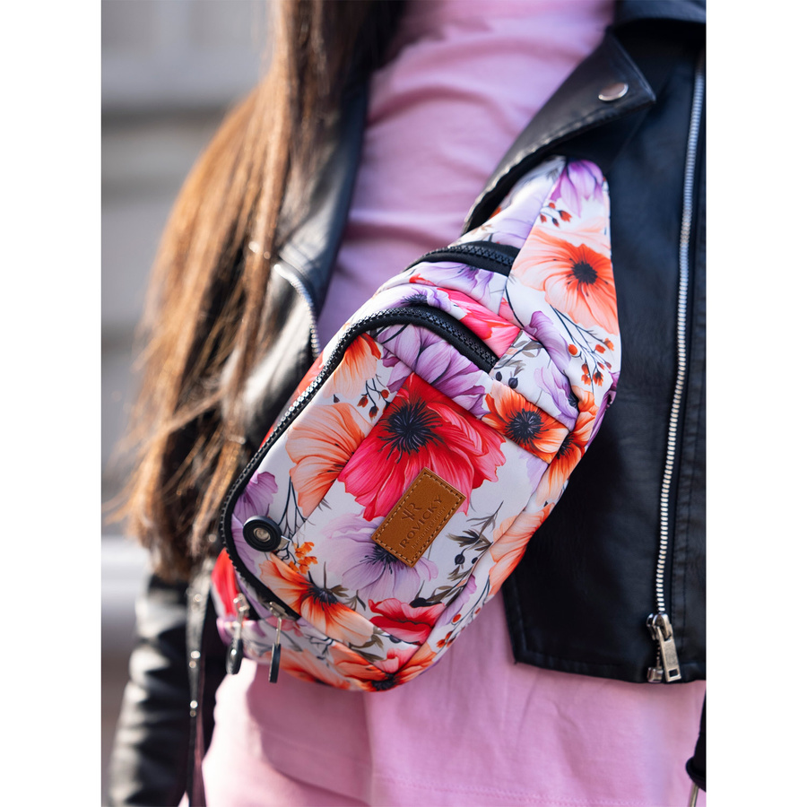 Damen Gürteltasche mit Schulterriemen und Fastex-Verschluss – Rovicky – Bild 5