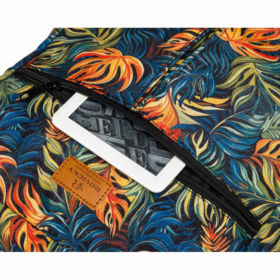 Leichter Reiserucksack mit Monstera-Blättern – Rovicky – Bild 5