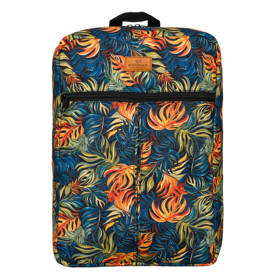 Leichter Reiserucksack mit Monstera-Blättern – Rovicky – Bild 2