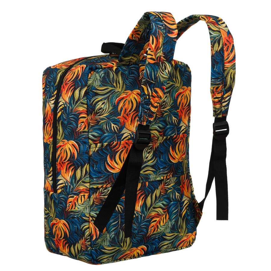 Leichter Reiserucksack mit Monstera-Blättern – Rovicky – Bild 8