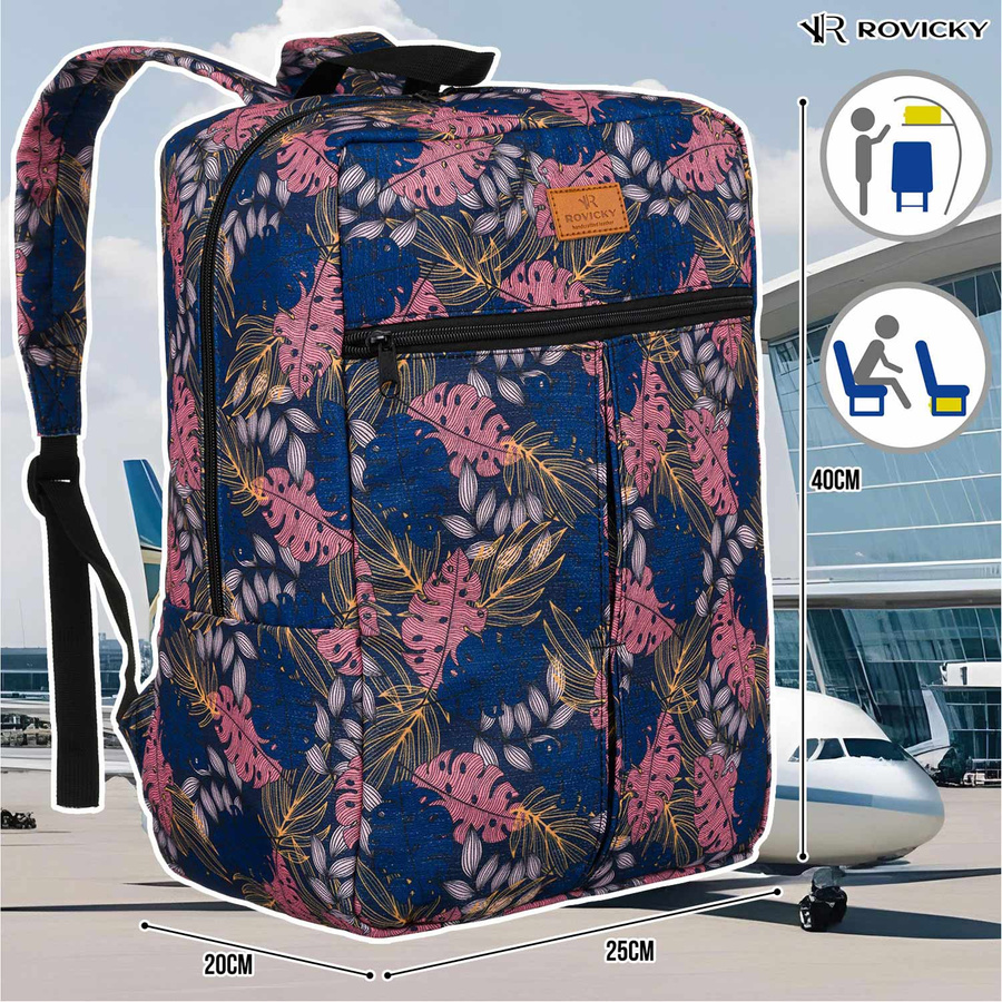 Bunter Reiserucksack mit Laptopfach – Rovicky – Bild 6